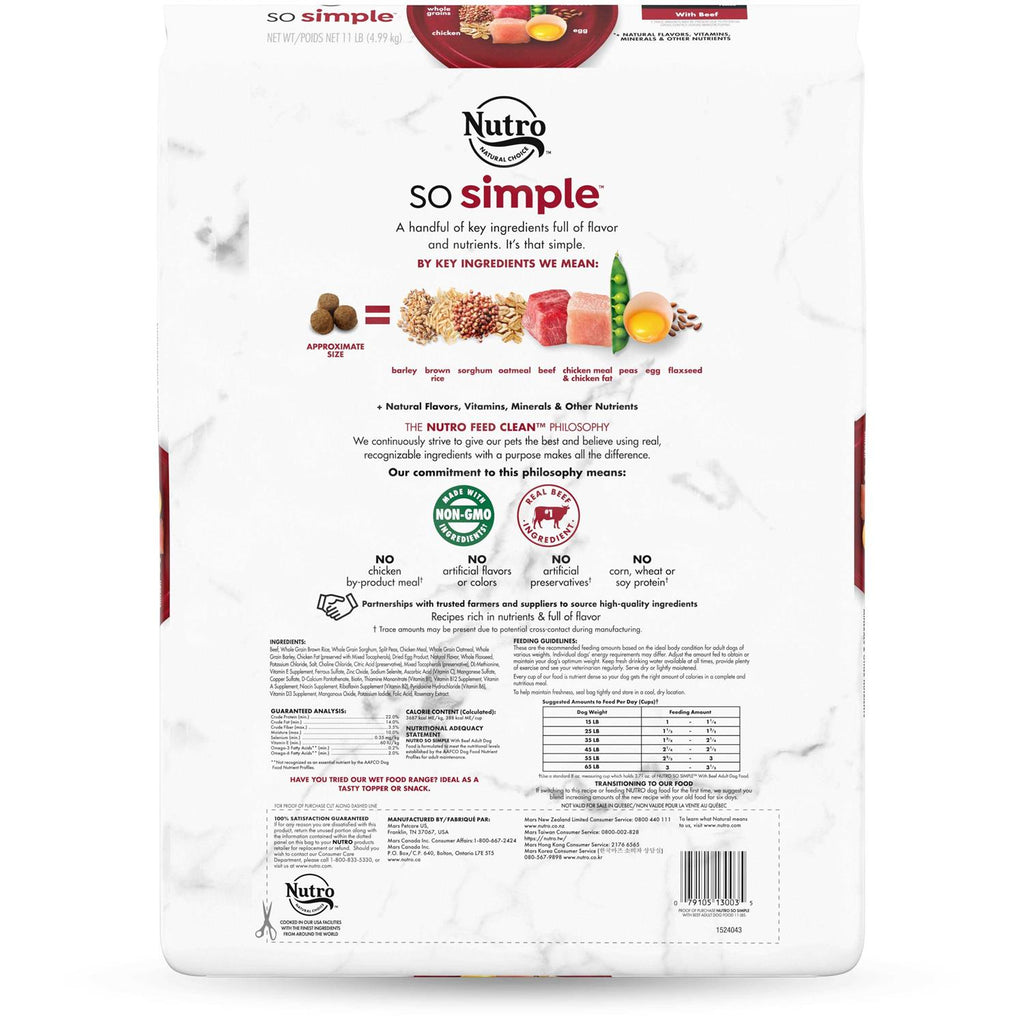Beef Adult Dry Dog Food M5552