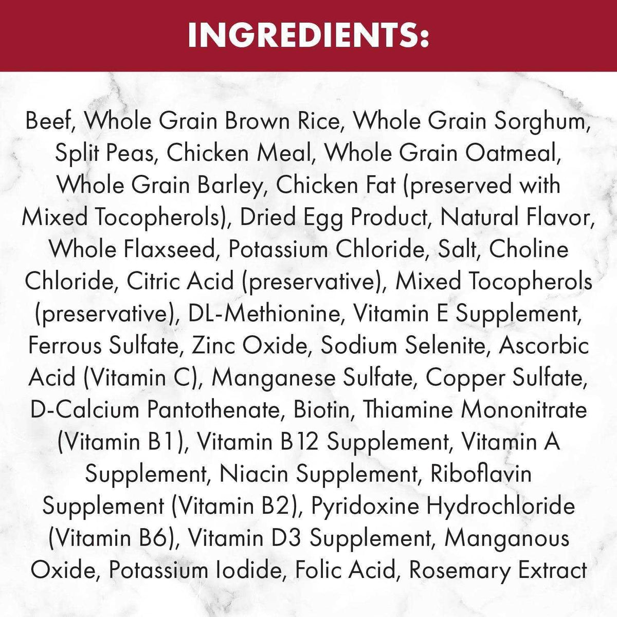 Beef Adult Dry Dog Food M5552