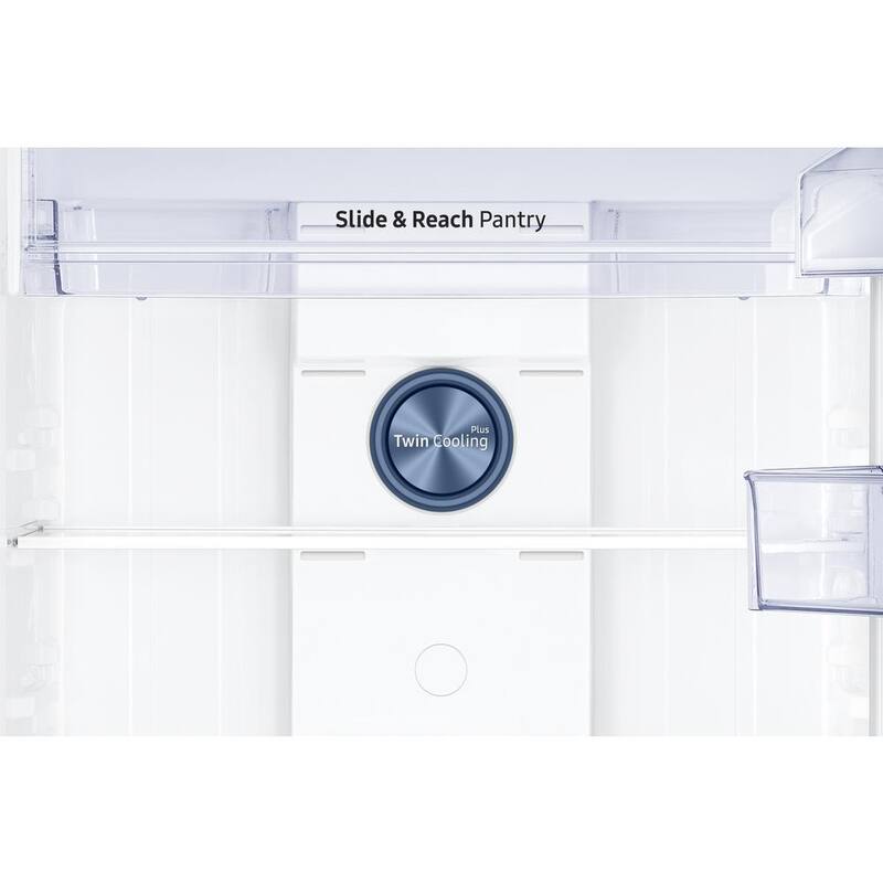 29 in. 17.6 cu. ft. Top Freezer Refrigerator with Ice Maker in Black Stainless Steel Y764846