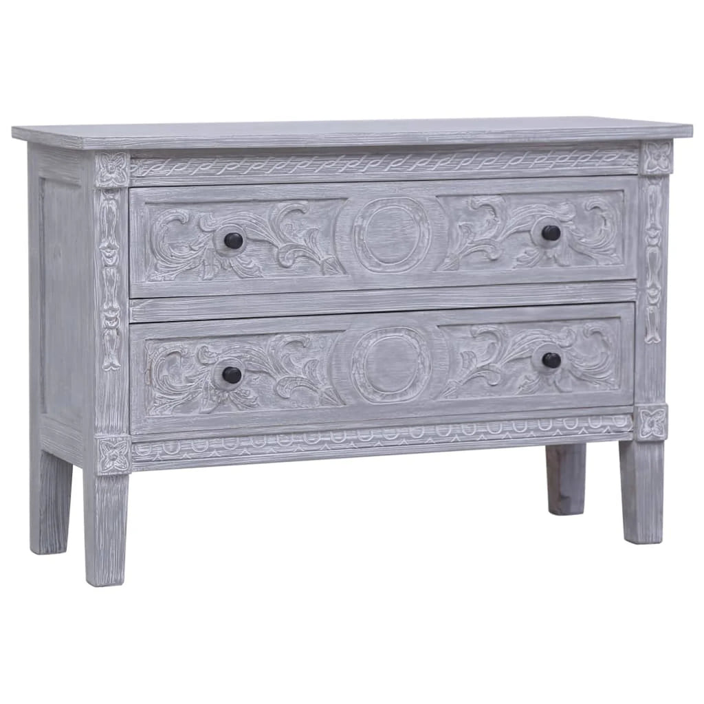 Solid Mahogany Wood Sideboard with 2 Drawers T407