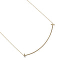 T Smile Large Necklace 6.9cm K18 YG Yellow Gold Approx. 3.8g D18998