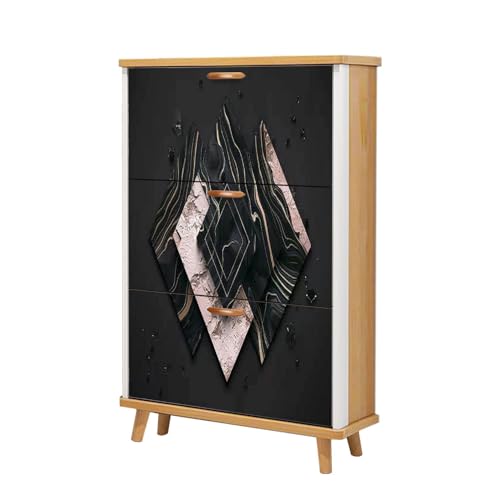 3 Flip Drawers Wooden Shoe Cabinet H275