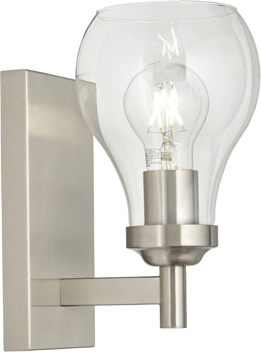 Set of 2 Brushed Nickel Wall Light Sconces X946