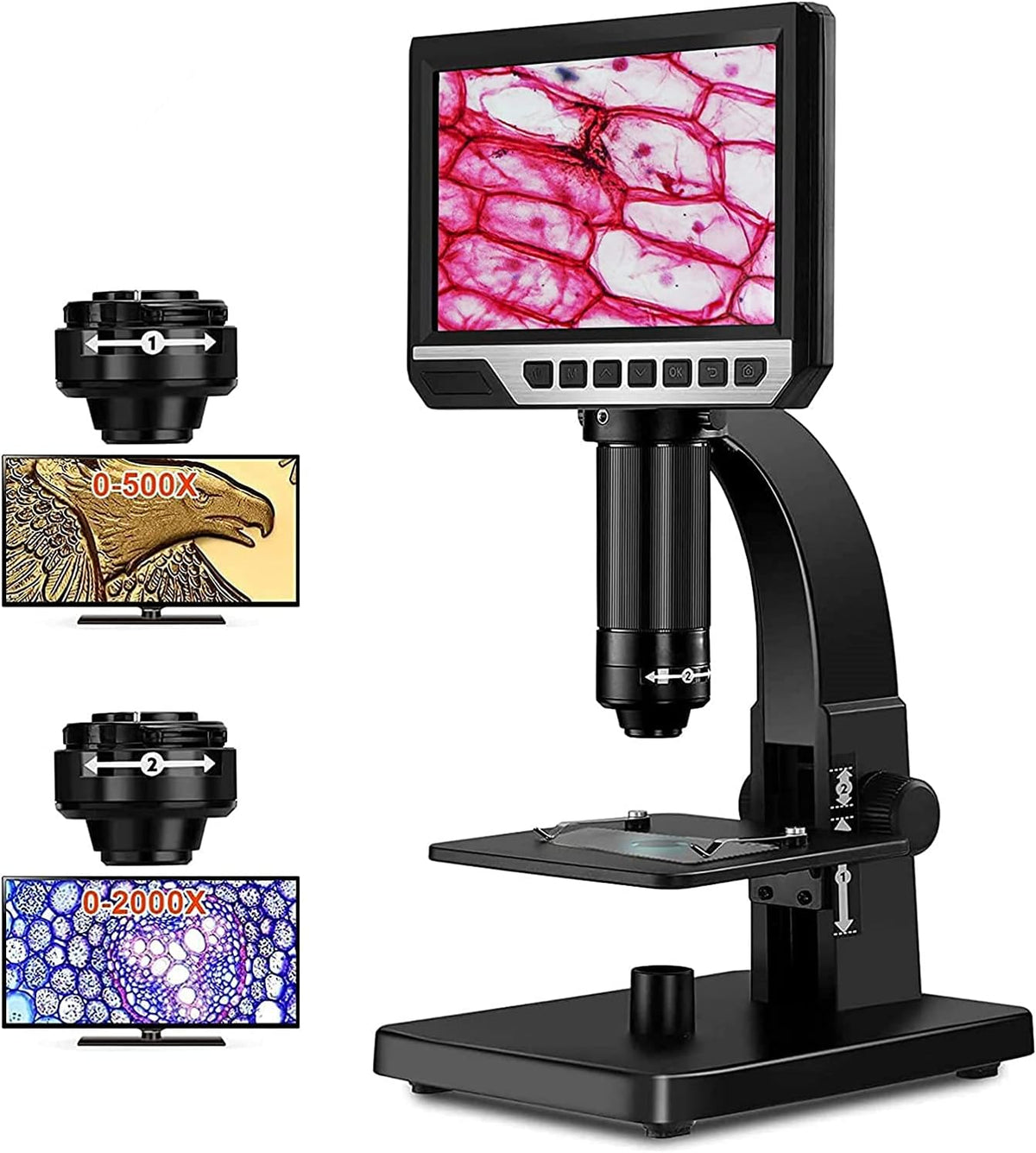 2000X LCD Digital Microscope with 7'' IPS Display I806228