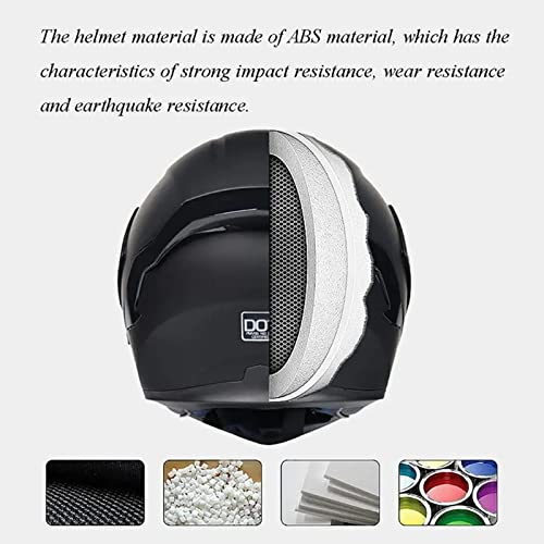 Dual Visors Flip up Modular Motorcycle Helmet S9674