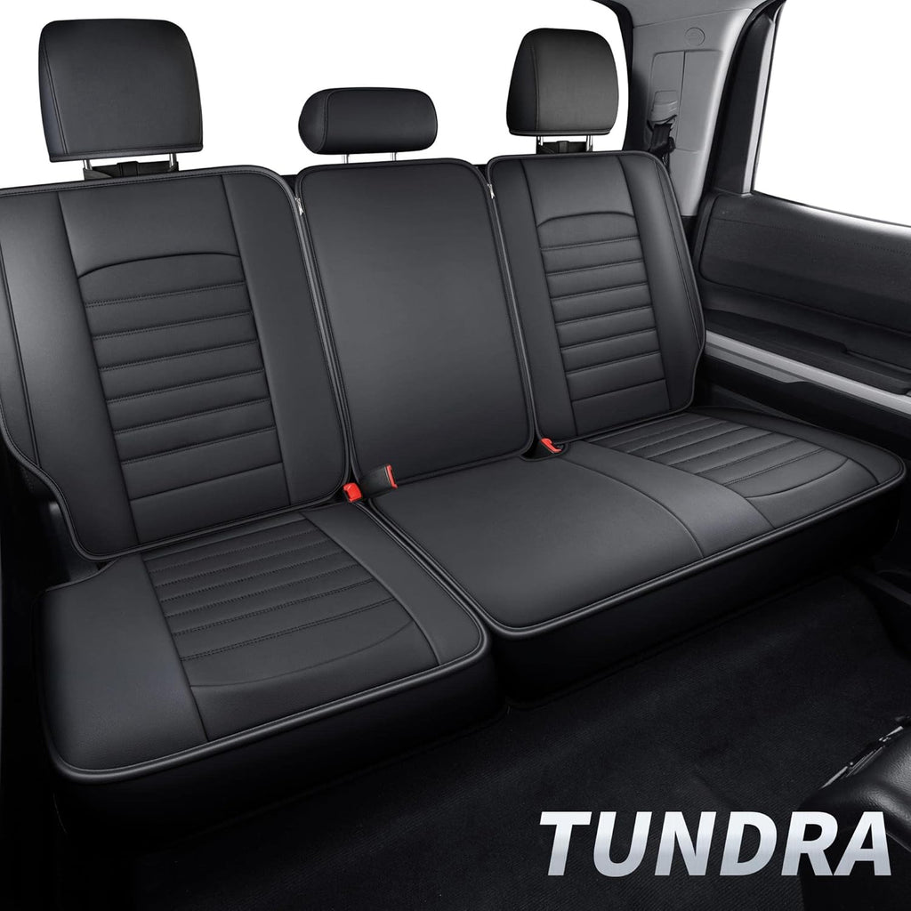 Black Faux Leather Seat Covers Front Set 2 pcs P831