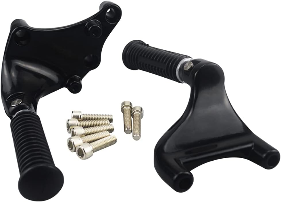 Passenger Pillion Seat with Passenger Footpeg Mount Kit for Sportster Iron 883 XL883N Models D2581