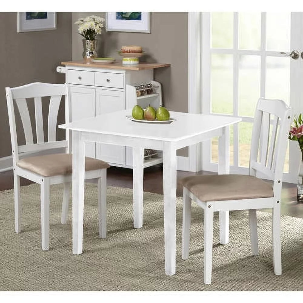 3-Piece Indoor Wood Dining Set with Table and Chairs R348