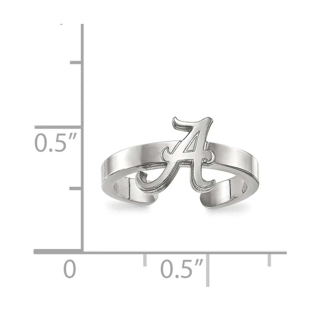 925 Sterling Silver Rh-plated Toe Ring L282