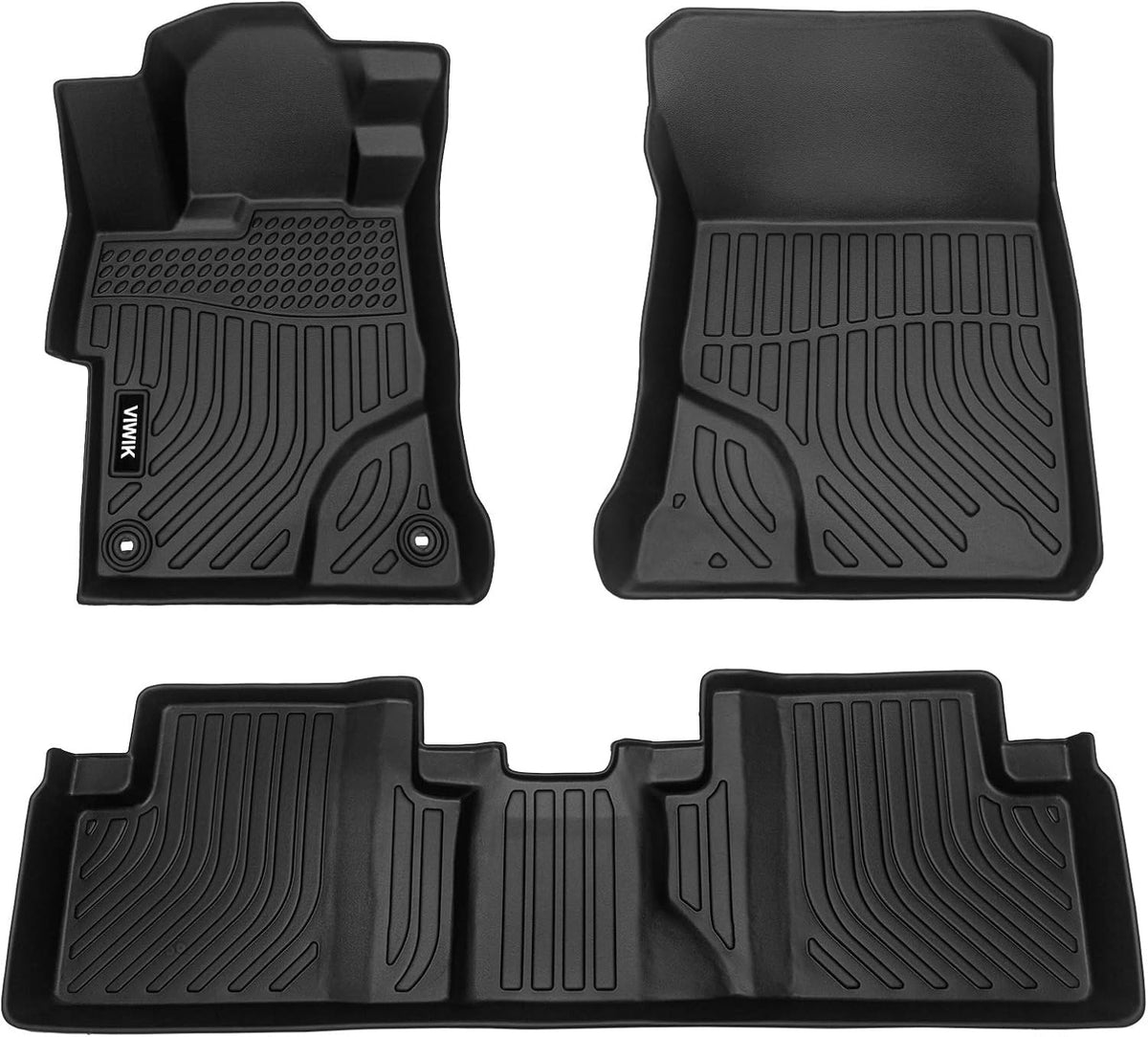 Black TPE All Weather Car Floor Mats Full Set E288534