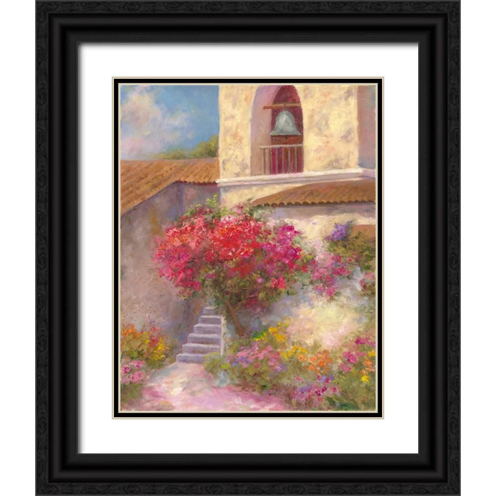 Black Ornate Wood Framed Art Print T35720