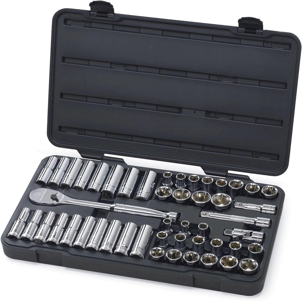 57 Pc. 3/8" Drive 6 Pt. Mechanics Tool Set, SAE/Metric C461