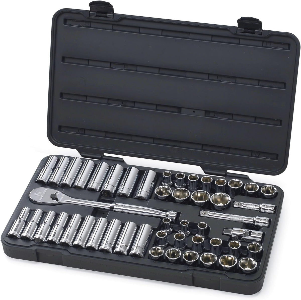 57 Pc. 3/8" Drive 6 Pt. Mechanics Tool Set, SAE/Metric C461
