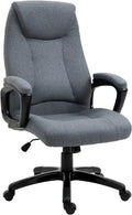 Gray Fabric Home Office Chair with Tilt Function and Adjustable Height G212