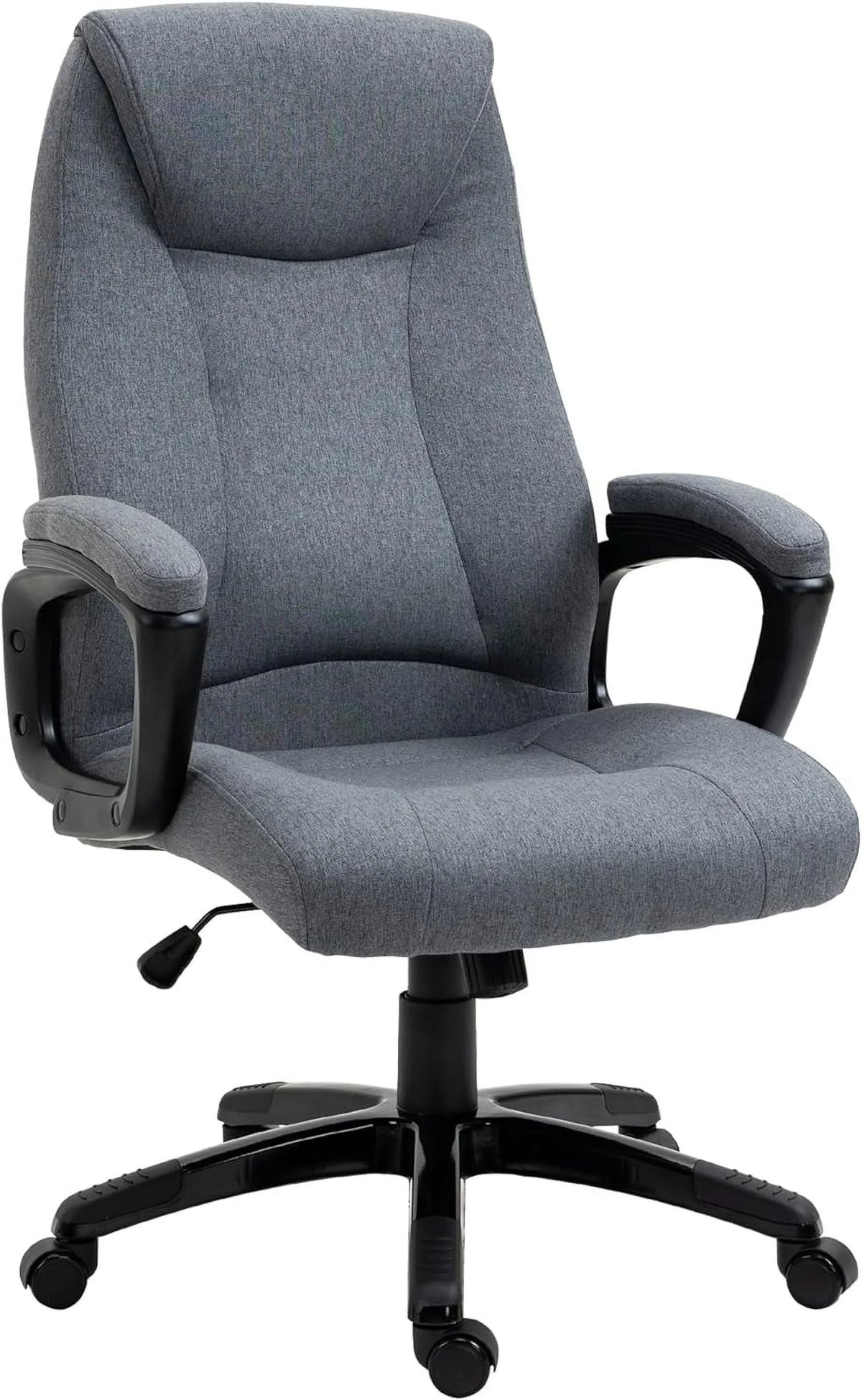 Gray Fabric Home Office Chair with Tilt Function and Adjustable Height G212
