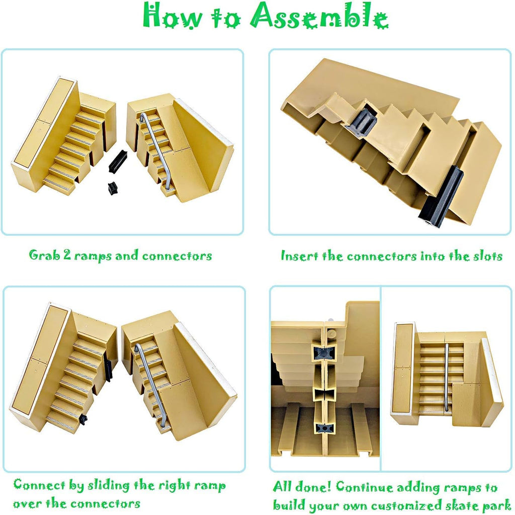 23 Piece Finger Skateboard Ramp Set Q591