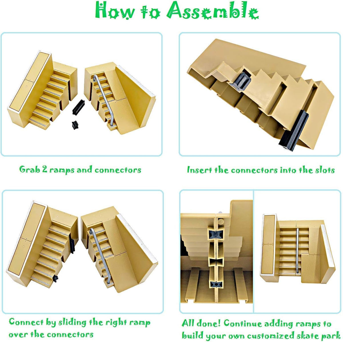 23 Piece Finger Skateboard Ramp Set Q591