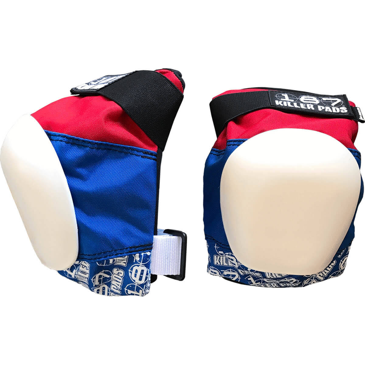 Killer Pads Pro Red / White / Blue Knee Pads - Large C8283