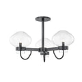 Old Bronze 3-Light Semi Flush U332
