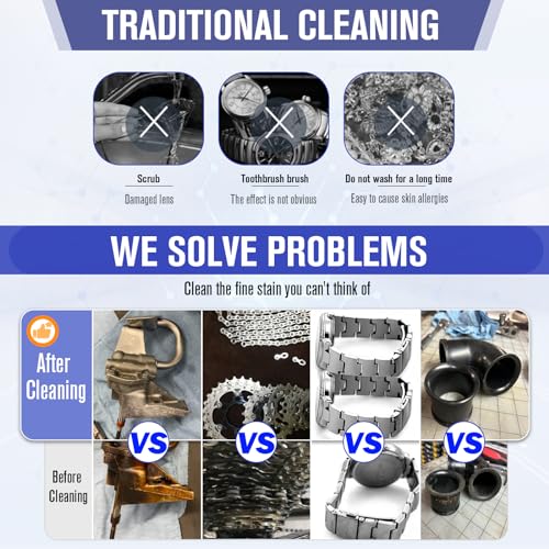 Heated Ultrasonic Parts Cleaner 3L Industrial with Digital Timer, 110V T6478