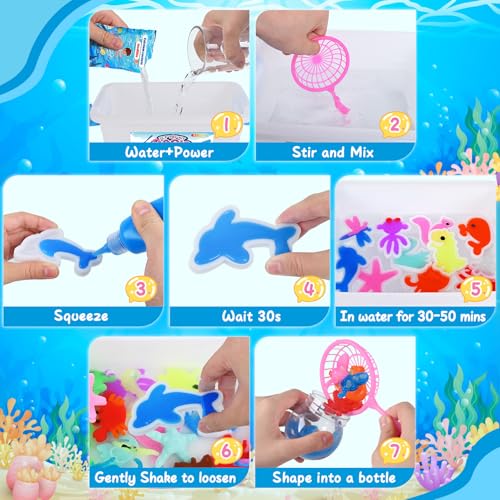 Magic Water Elf Toy Kit with 24 Magic Gels & 24 Shape Molds S56284
