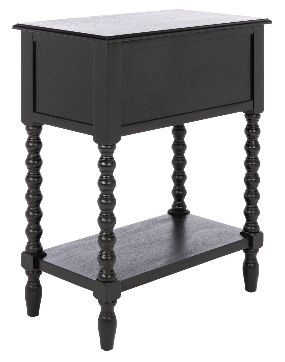 Black 3-Drawer Wood Console Table K7161