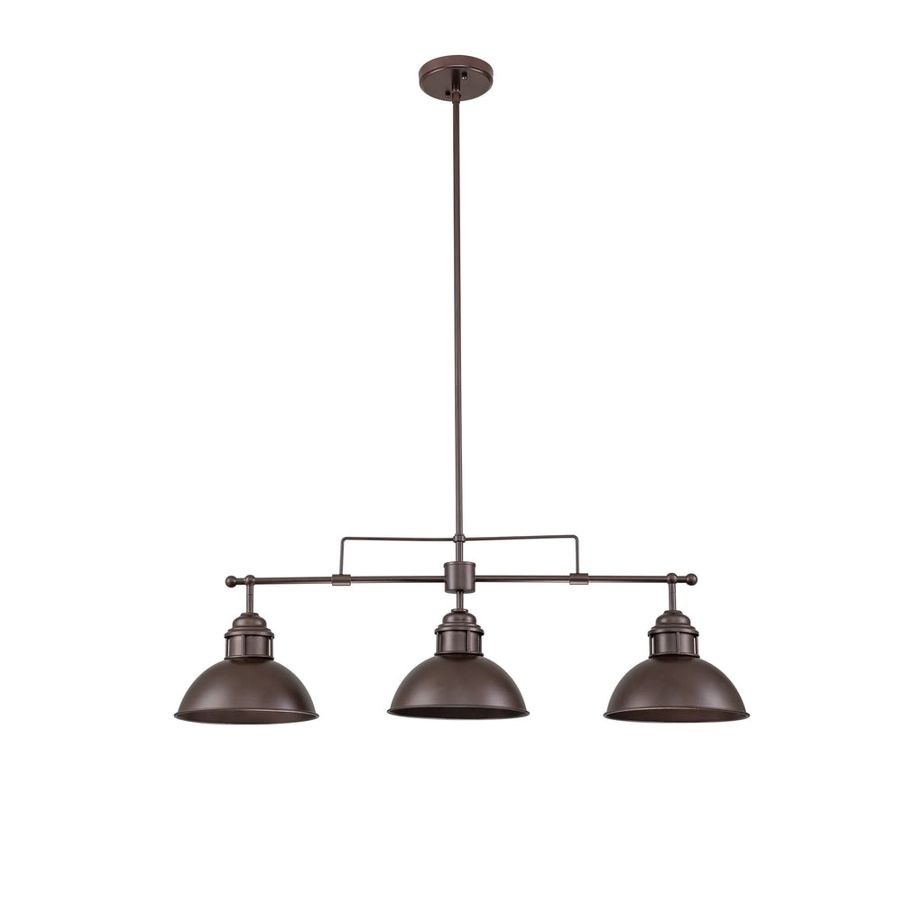 3-Light Kitchen Island Linear Industrial Pendant I307