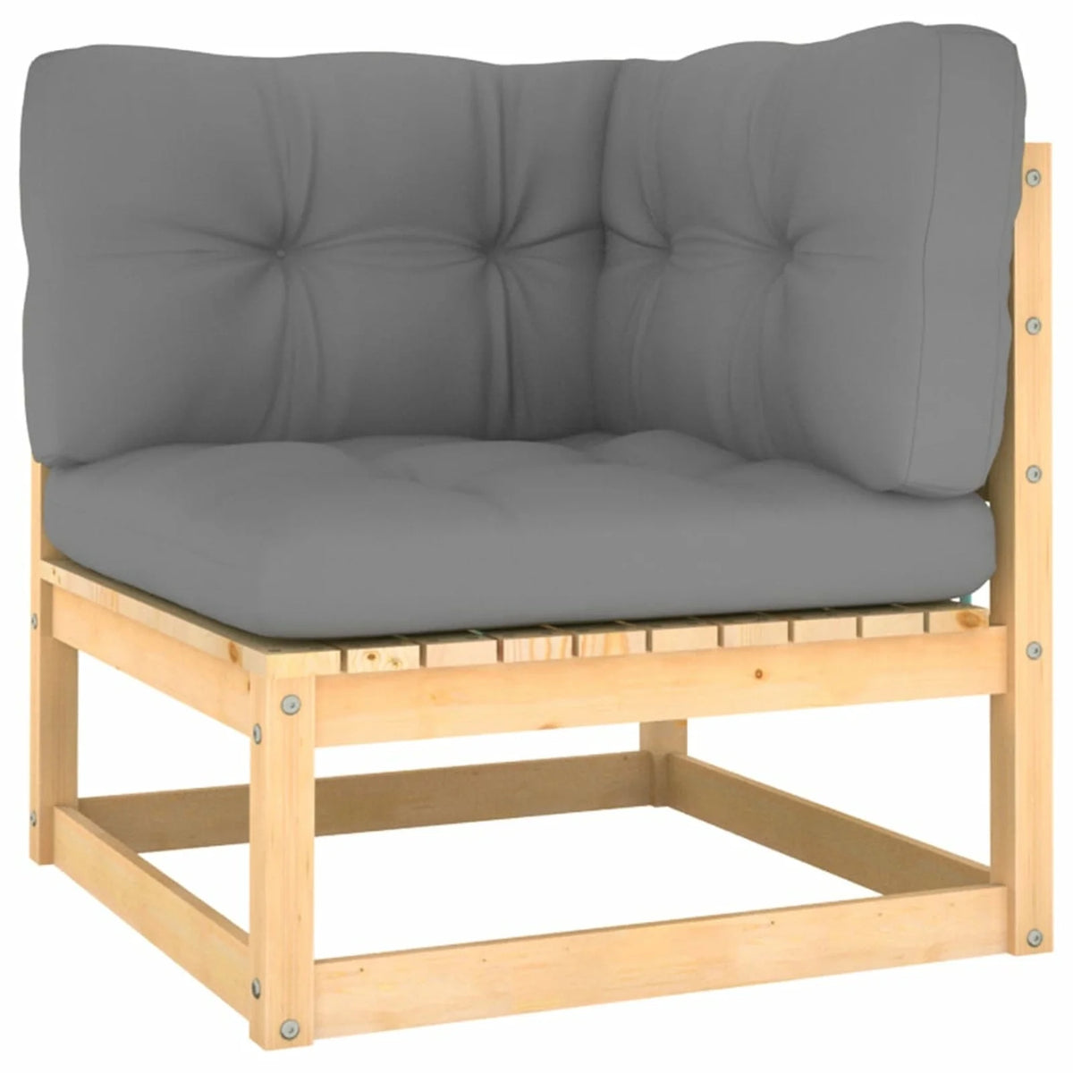 8 Piece Outdoor Conversation Set with Gray Cushions D98293
