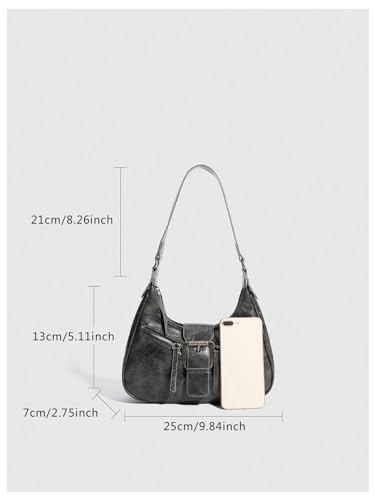 Hobo PU Leather Clutch Shoulder Bag V825739
