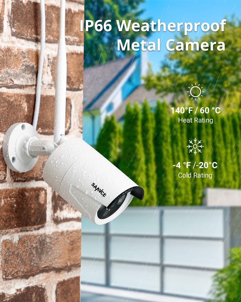 8 Channel 5MP HD Wireless Security Camera System with 3MP WiFi Cameras Z773232