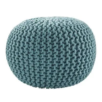 Aqua Round Pouf Ottoman H240040