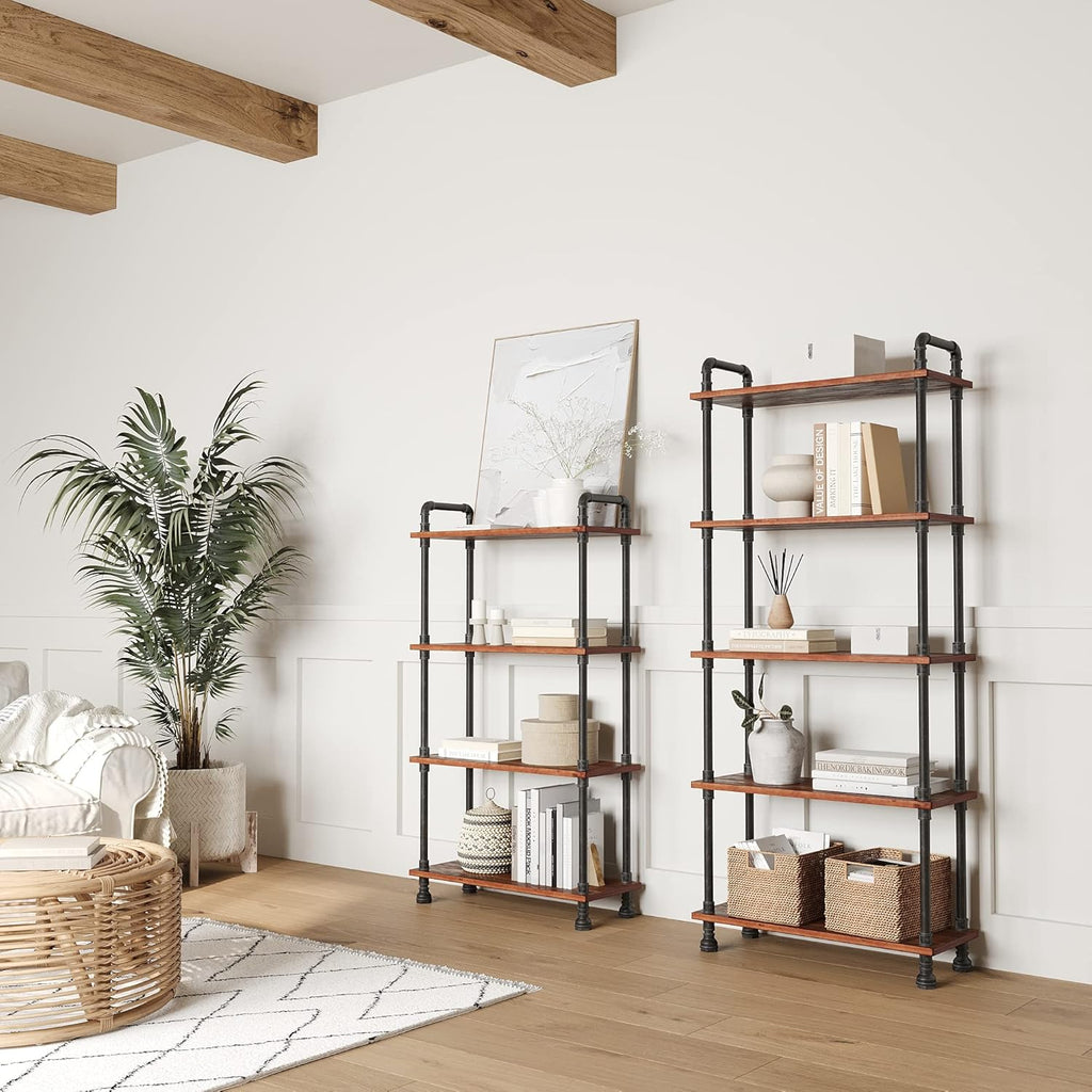 5-Tier Solid Pine Wood Bookshelf G5350