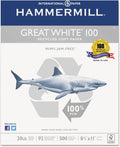 100 Recycled Copy Paper, 20Lb, 8-1/2 X 11, White, 5,000 Sheet N821871