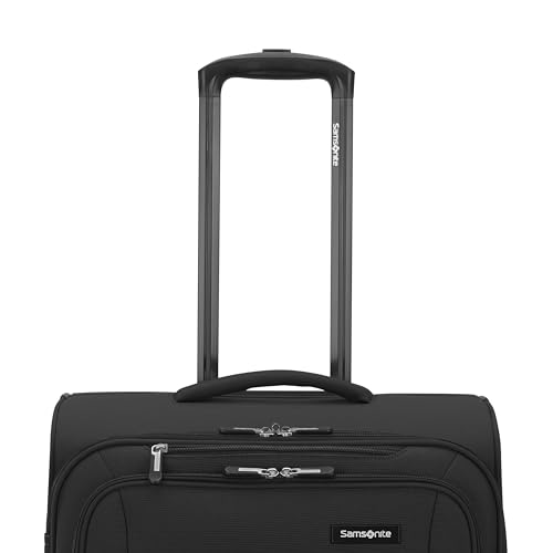 Black Softside Expandable Luggage with Spinners 3PC C51802
