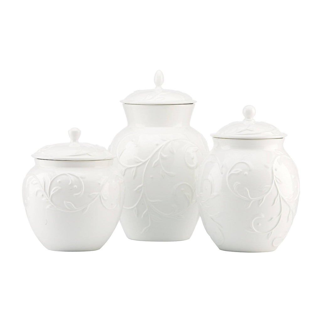 White 3-Piece Canister Set H62311