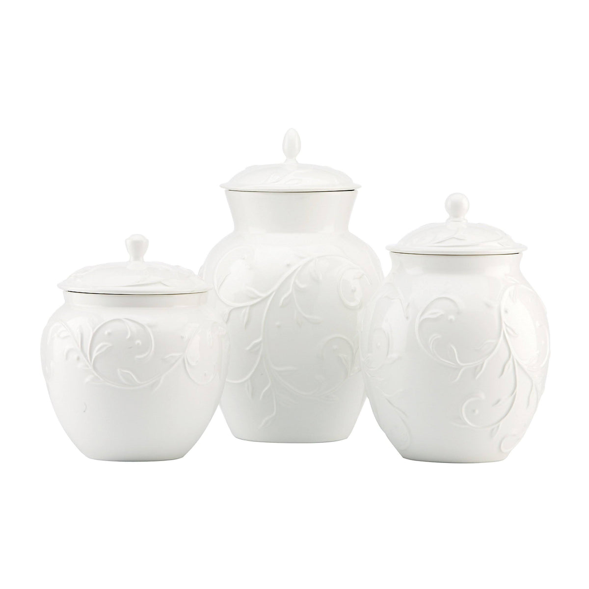 White 3-Piece Canister Set H62311
