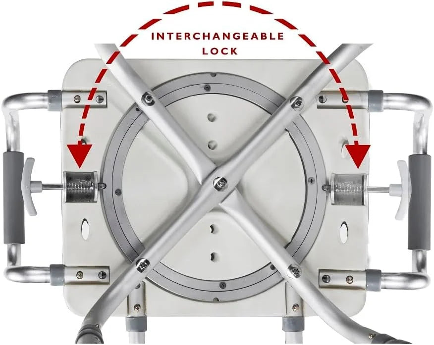 Swivel Shower Chair with Back T793758