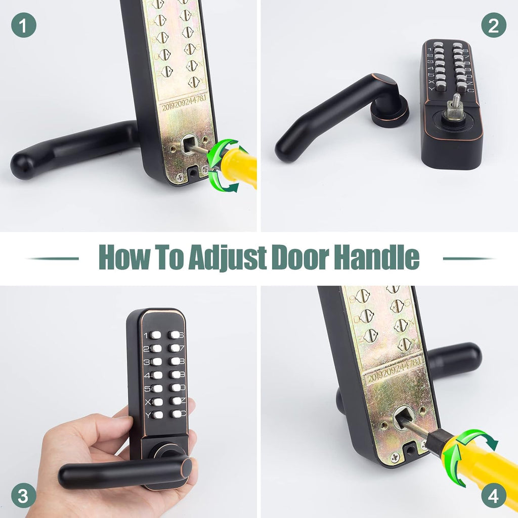 Keyless Entry Door Lock with Keypad Door Knob and Lever Handle Y750887