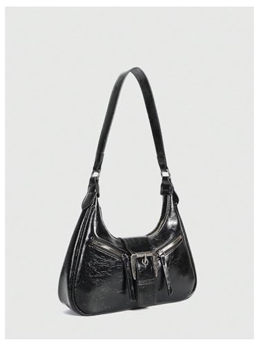 Hobo PU Leather Clutch Shoulder Bag V825739