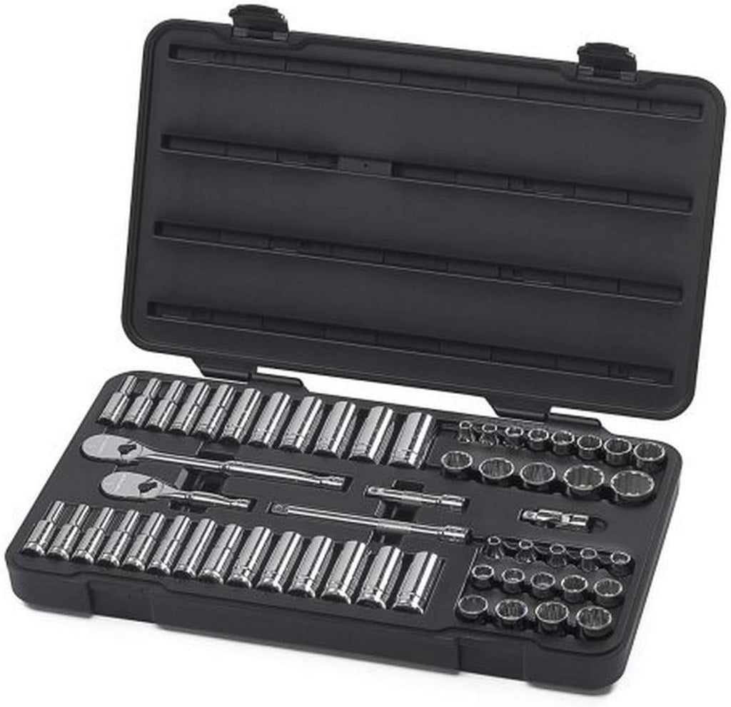 57 Pc. 3/8" Drive 6 Pt. Mechanics Tool Set, SAE/Metric C461