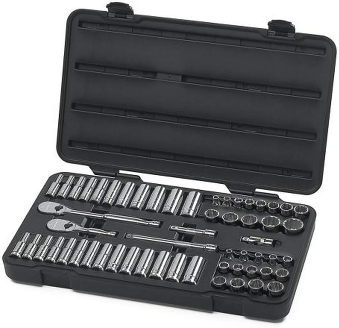 57 Pc. 3/8" Drive 6 Pt. Mechanics Tool Set, SAE/Metric C461
