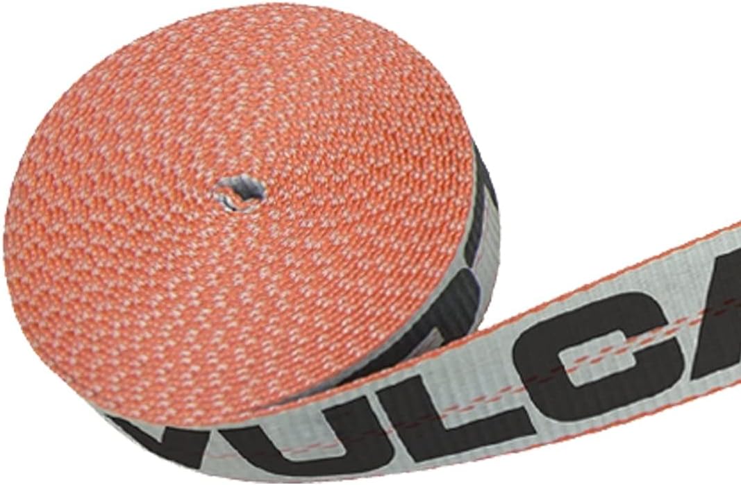 2 Inch x 27 Foot Winch Strap with Flat Hook, 4 Pack Q306