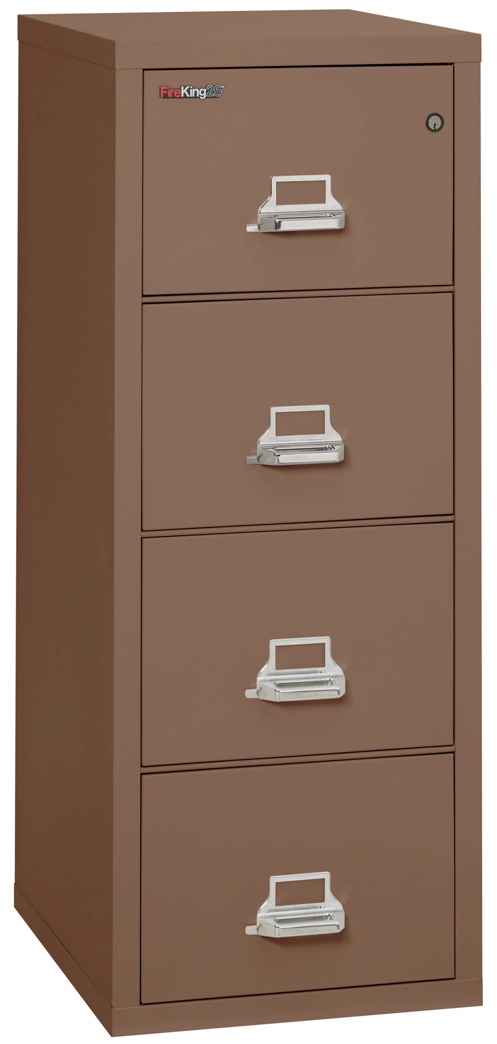 Tan 4 Drawer Letter Fireproof Filing Cabinet F784