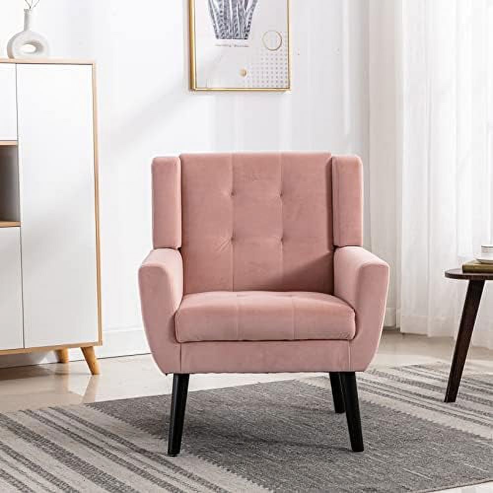 Lavender Velvet Accent Chair with Arms G5870