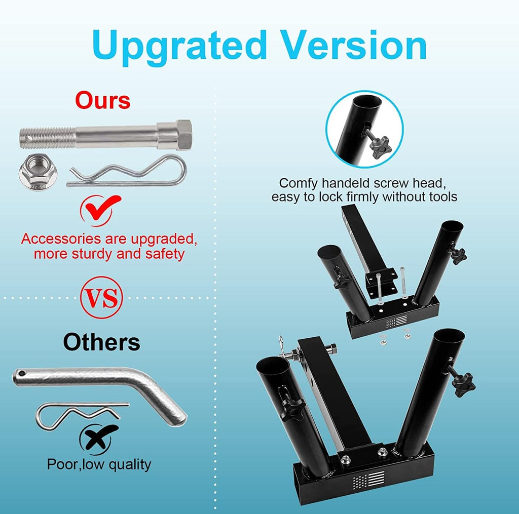 Universal Flag Hitch Mount with Anti-Wobble Screws Q78234