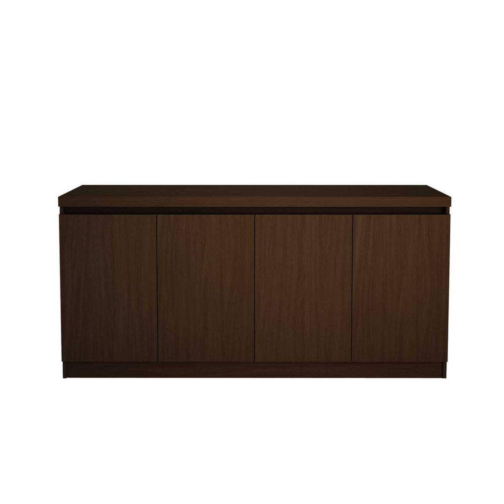 Nut Brown Buffet Cabinet with 6 Shelves W7529