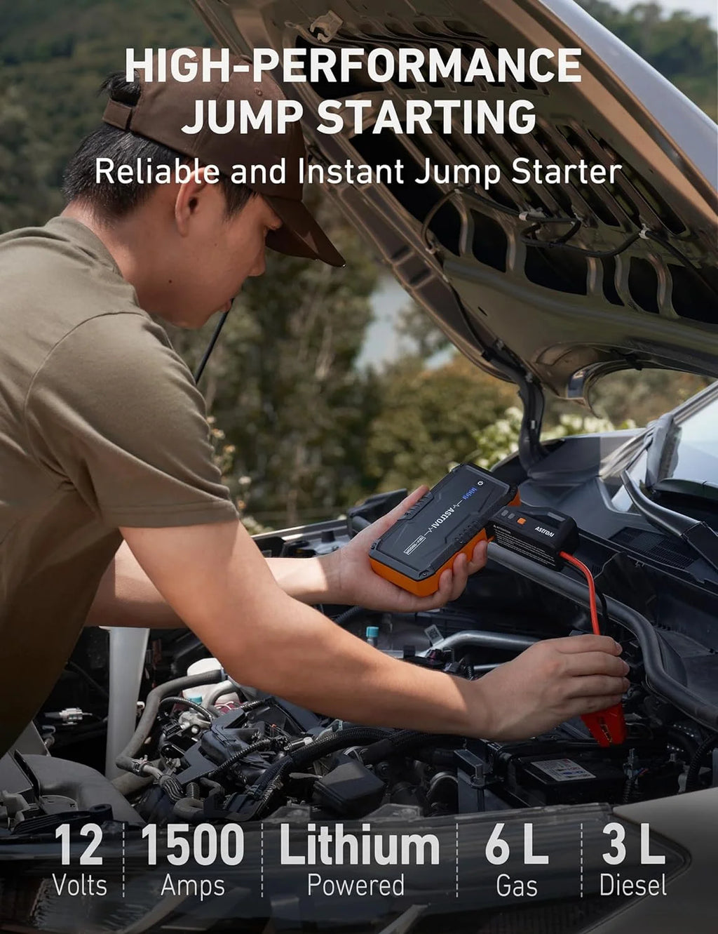 1500A Portable Car Jump Starter L1697