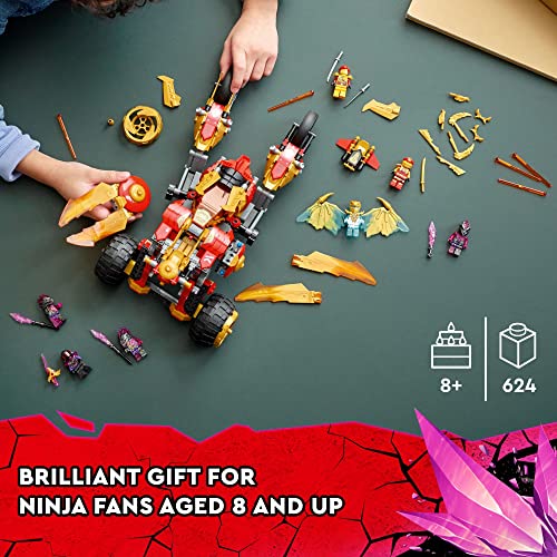 Kai’s Golden Dragon Raider Multi-Terrain Car Toy Building Set R26884