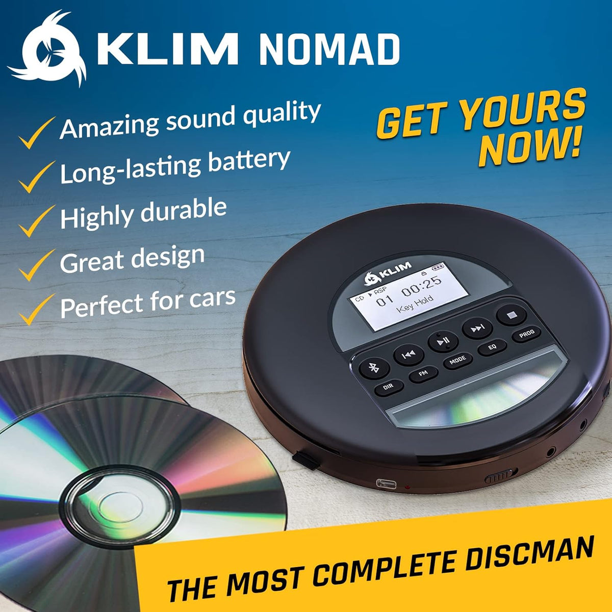 Portable CD Player with Headphones U43124