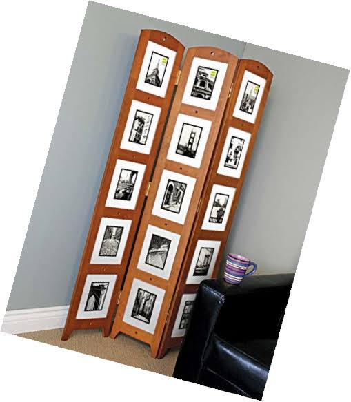 Triple Panel Floor Photo Screen, 33 by 64.5-Inch, Holds 15 - 5 by 7-Inch Photos K866